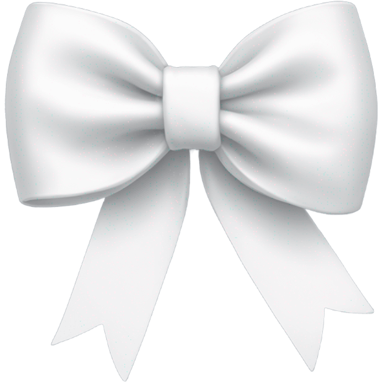 White preppy bow emoji