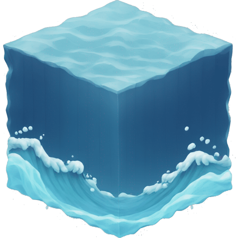 Wave water cube emoji