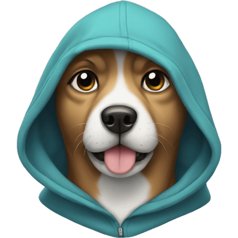 Dog with a hoodie  emoji