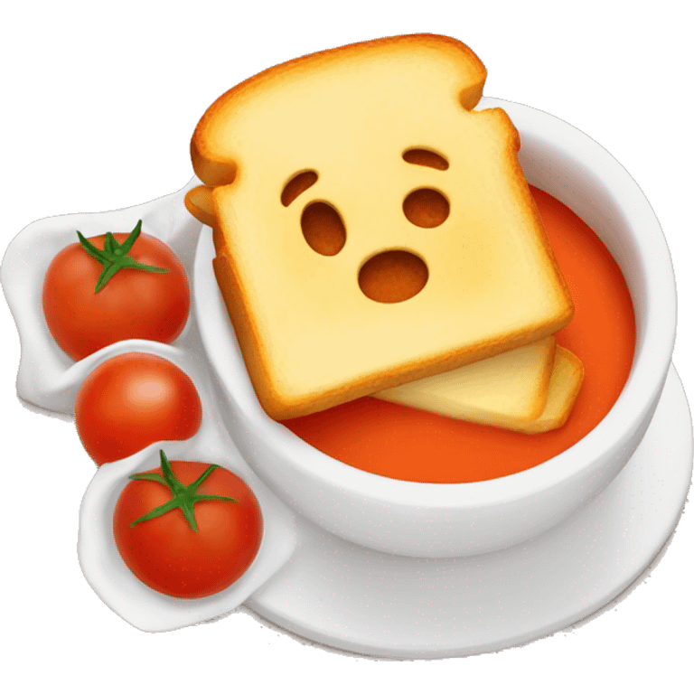 grilled cheese and tomato soup emoji