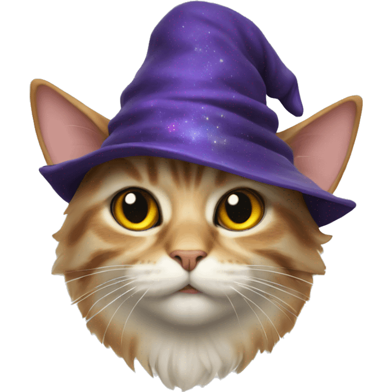 Cat with wizard hat emoji