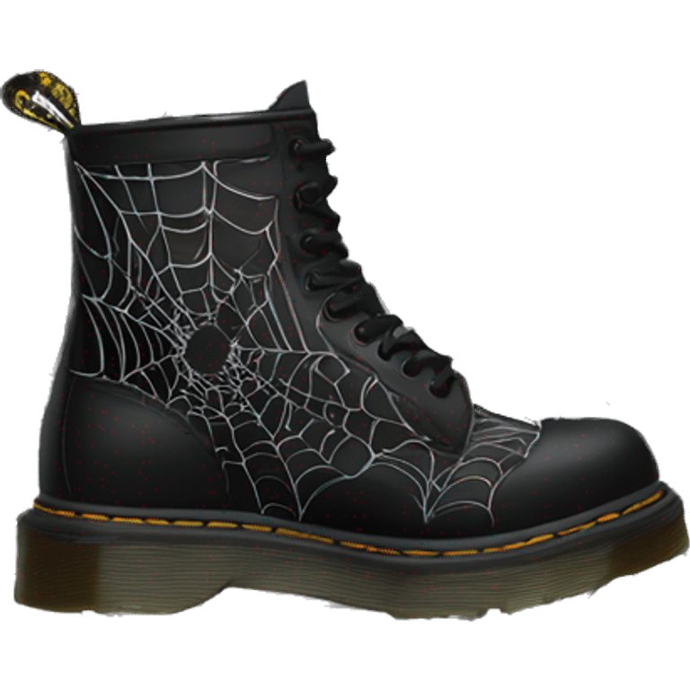 doc martens plateau spider web emoji