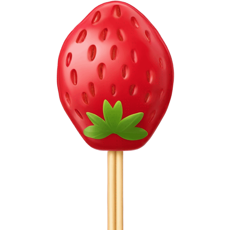 Japanese strawberry candy on a stick  emoji