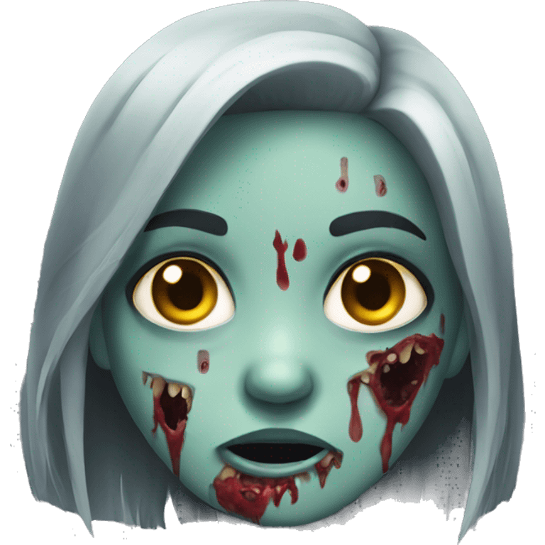 Cute girl zombie emoji  emoji