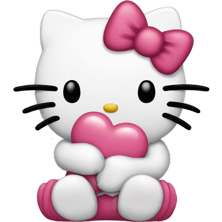 hello kitty kissing  emoji