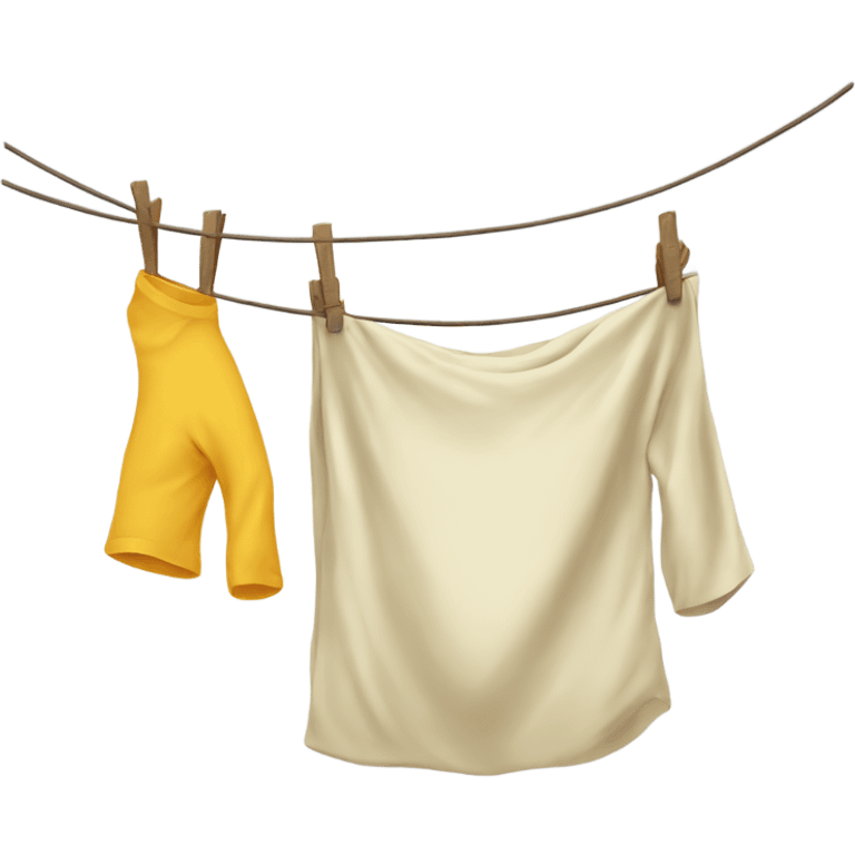 Hanging laundry emoji