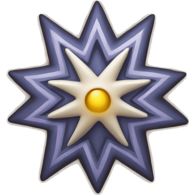 nine pointed star (religious symbol) emoji