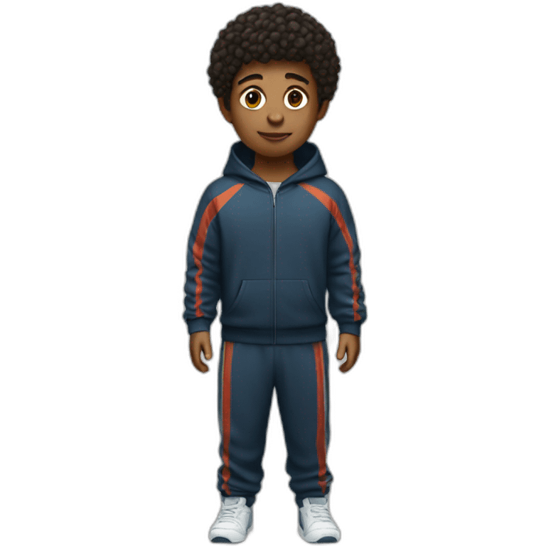 boy wearing a tracksuit full body emoji