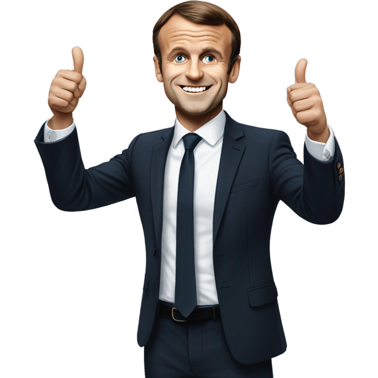 Emmanuel Macron thumbs up emoji