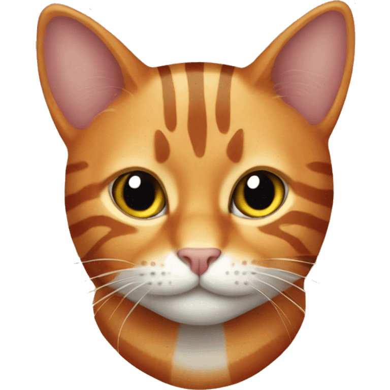 all orange striped cat emoji