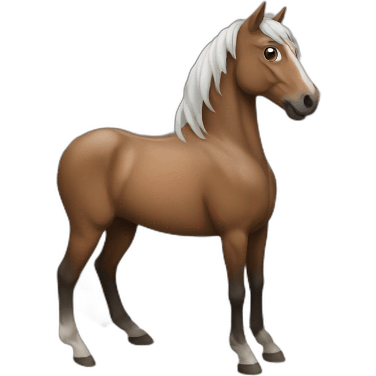 Un cheval alezan emoji