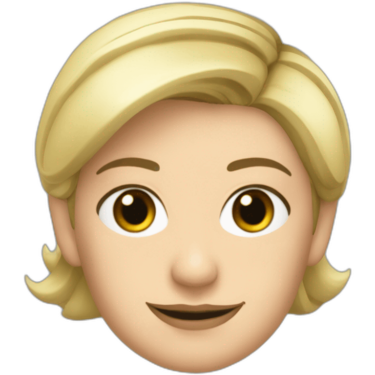 Marine le Pen avec comme couleur de peau noir emoji