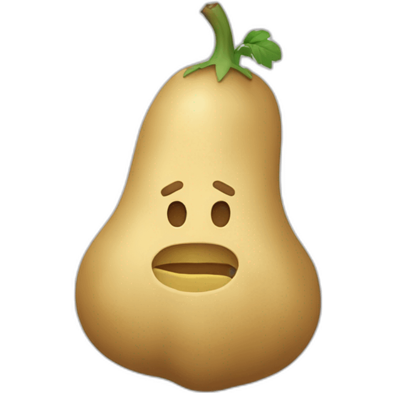 une patate avec des bras en allumettes emoji