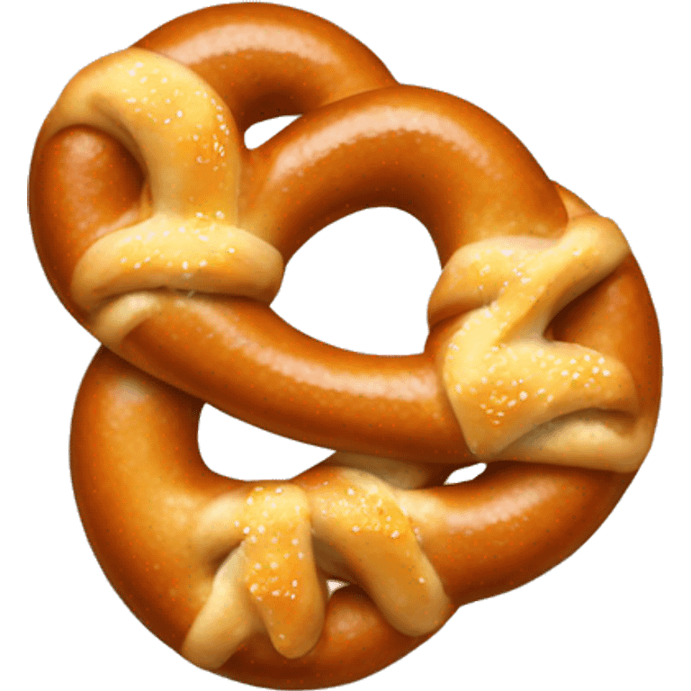 pretzel with cheese sauce emoji