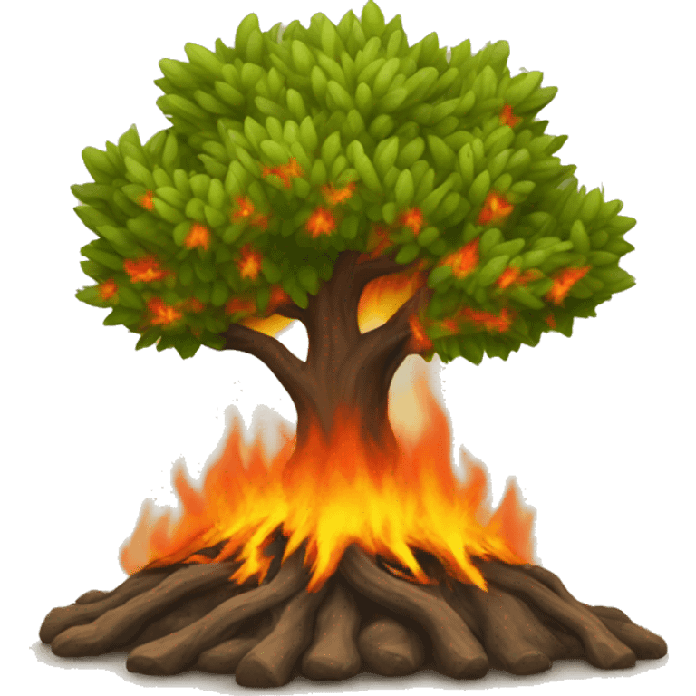 burning bush emoji