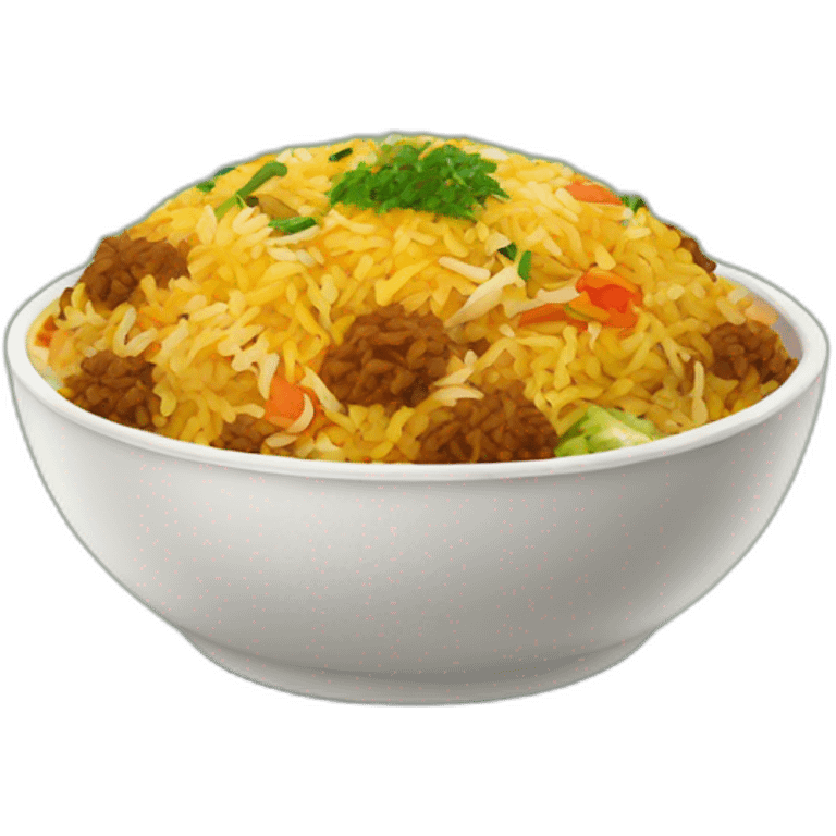 Vegetable Biryani halal emoji