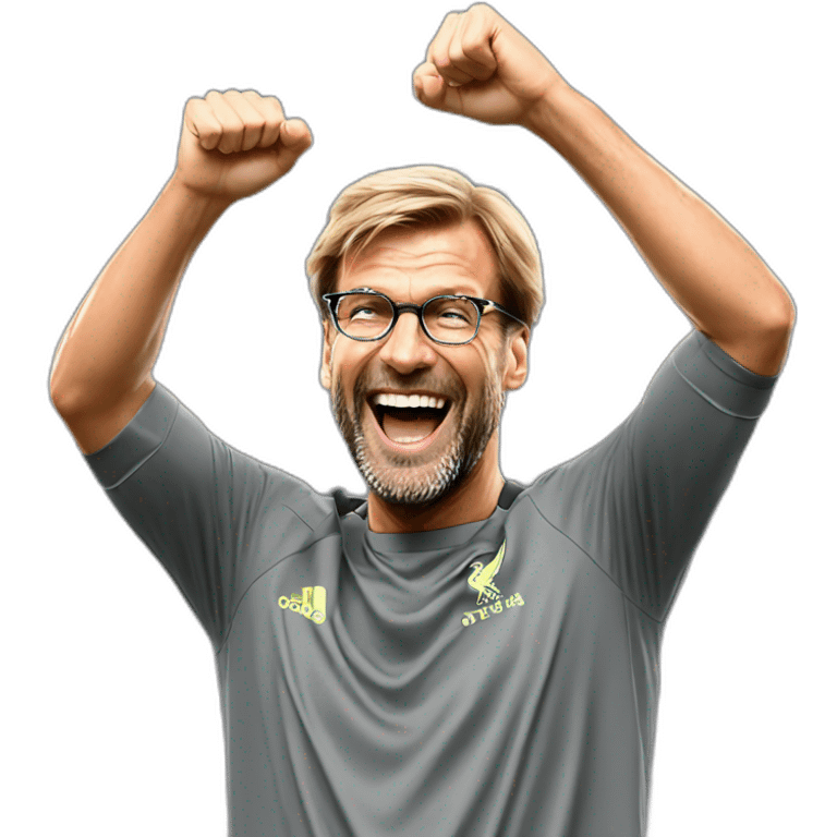 Jurgen Klopp celebrating emoji