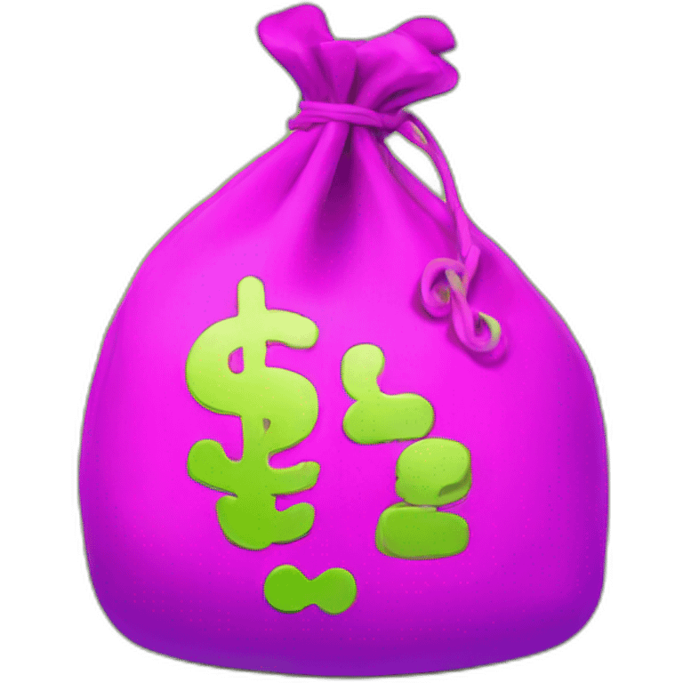 money bag fluor emoji