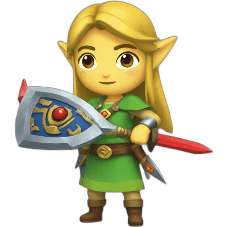 Zelda with an ikurriña emoji