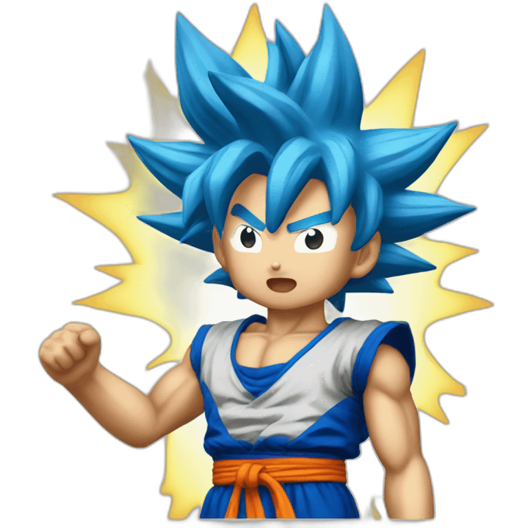 sangoku blue super sayien emoji