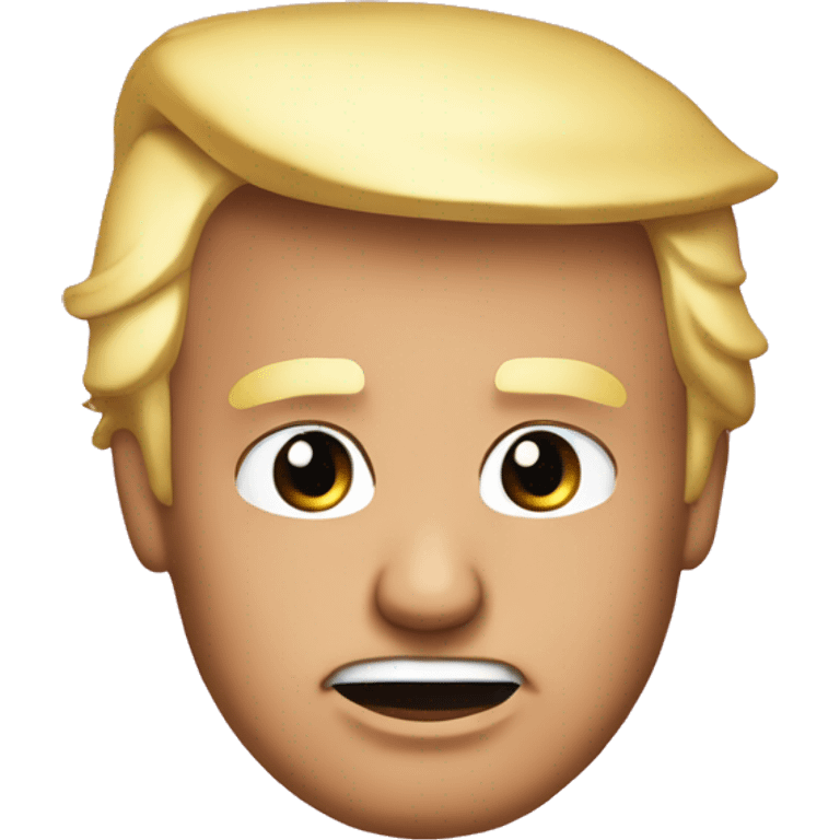 Donald trump with a pink  bow on top of his head emoji