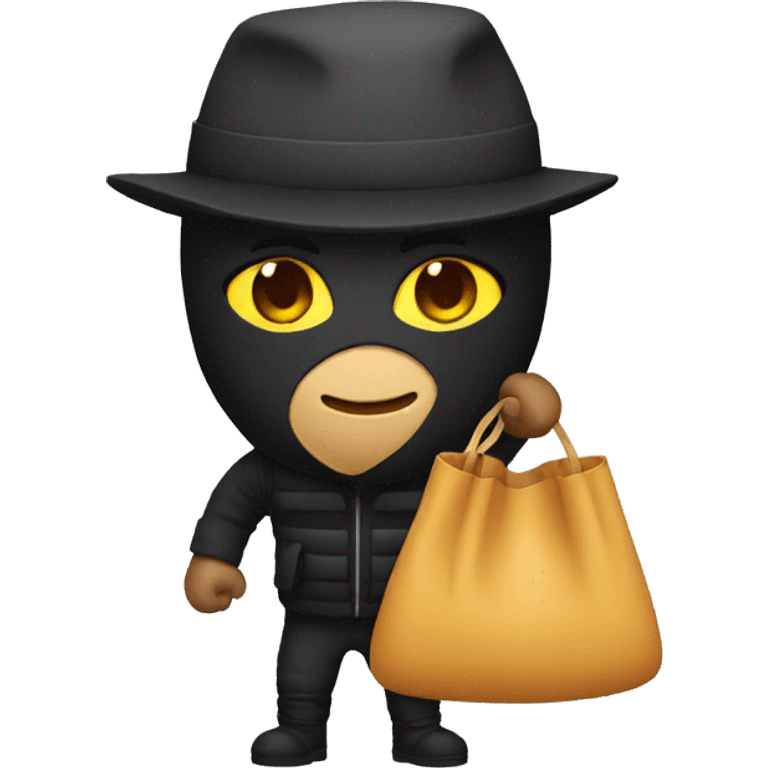 robber holding bag emoji