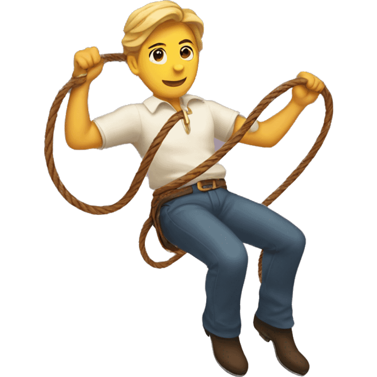 swinging lasso emoji