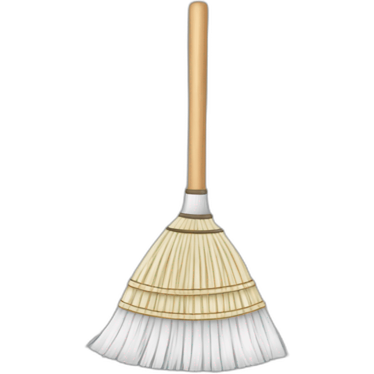 A broom fully white emoji