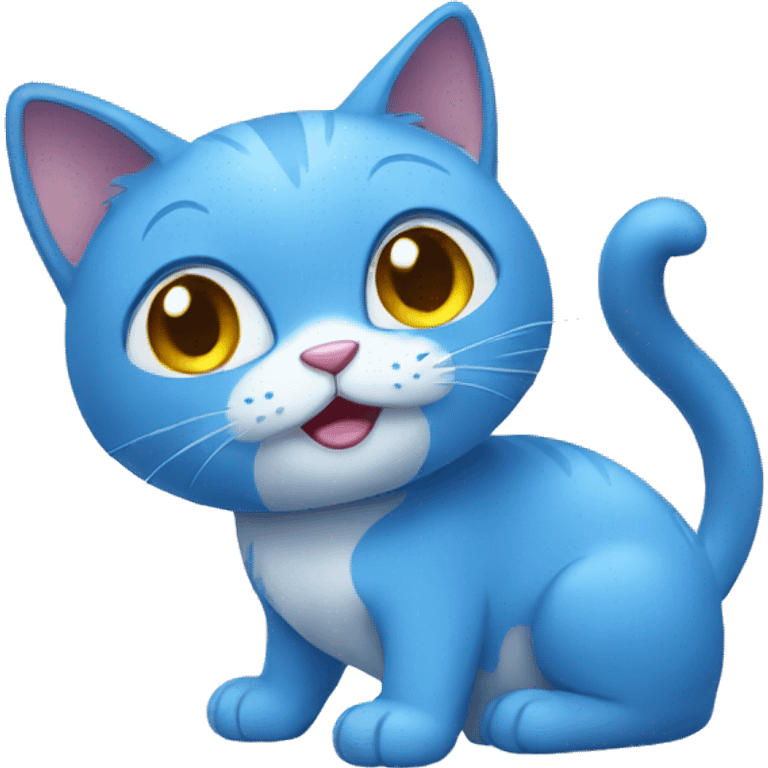 blue cat emoji