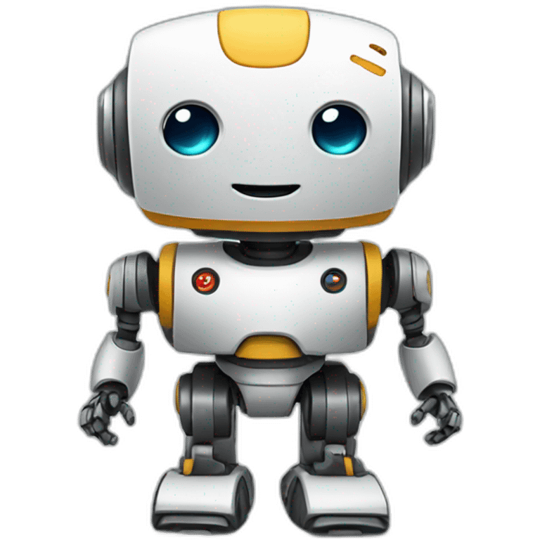 Friendly cute robot emoji