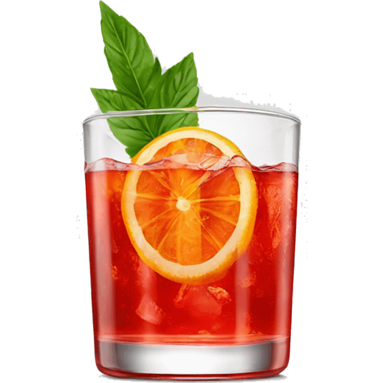 Campari Spritz cocktail  emoji