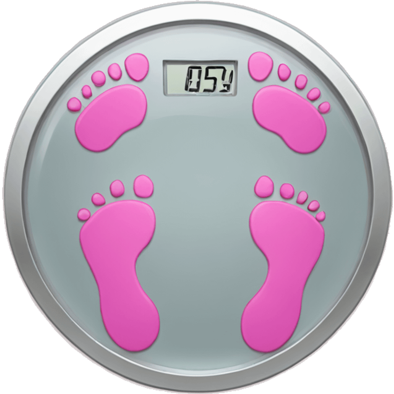 Pink body weight scale  emoji