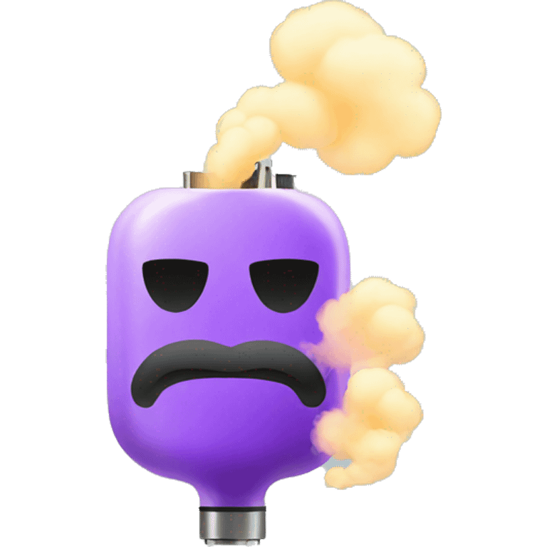 vape with smoke emoji