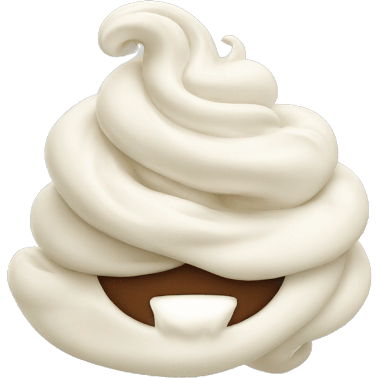 white twisted cream emoji