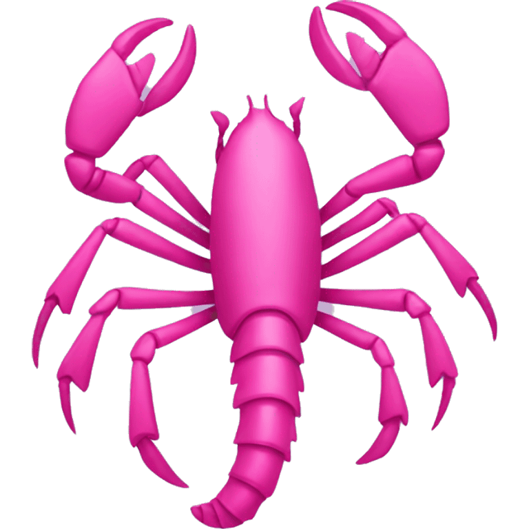 Pink scorpion  emoji