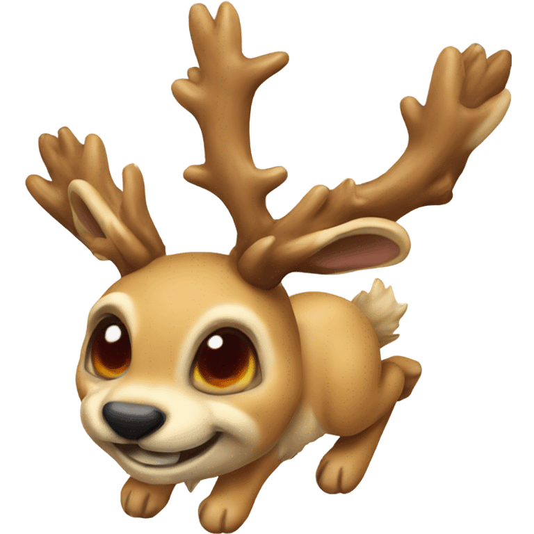 Jackalope with jam emoji