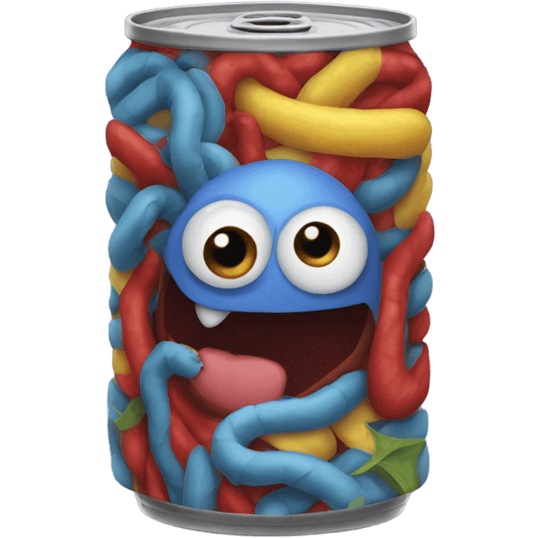 Can of superhero worms emoji