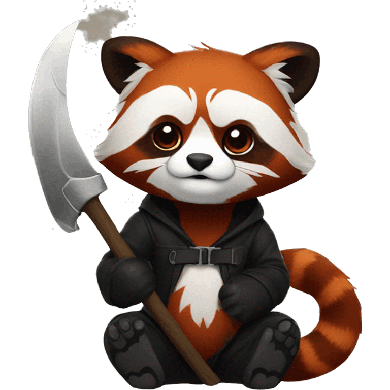 red panda the reaper emoji