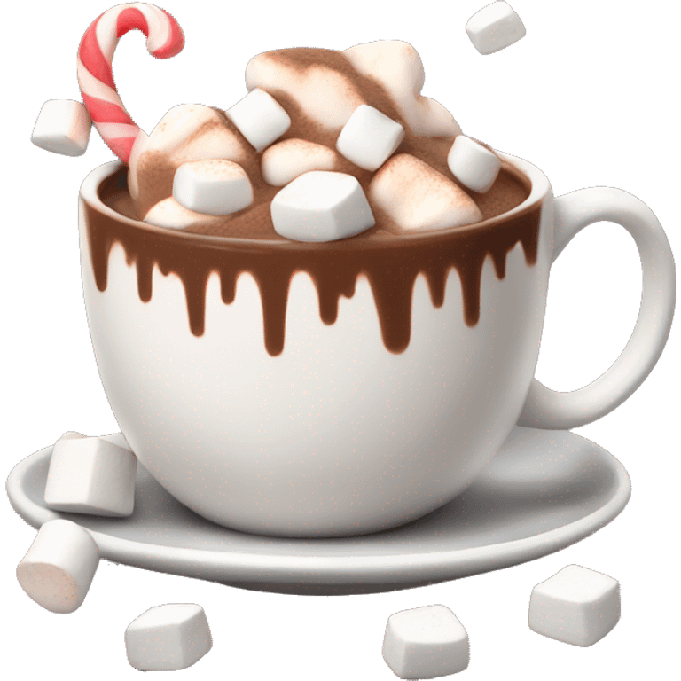 Hot chocolate with marshmallows  emoji