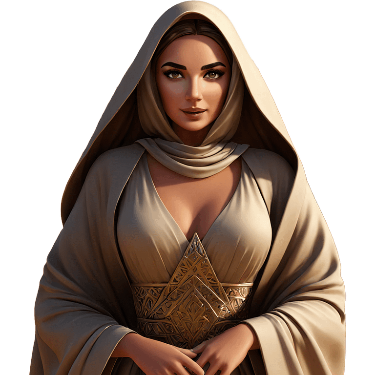 desert beauty in elegant dress emoji