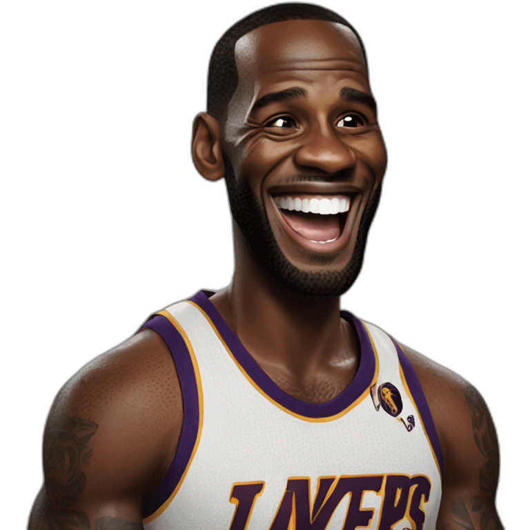 LeBron laughing emoji