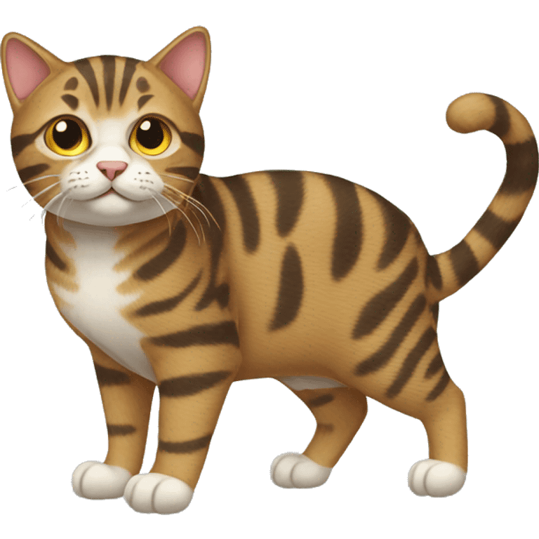 Tabby Cat Full Body emoji