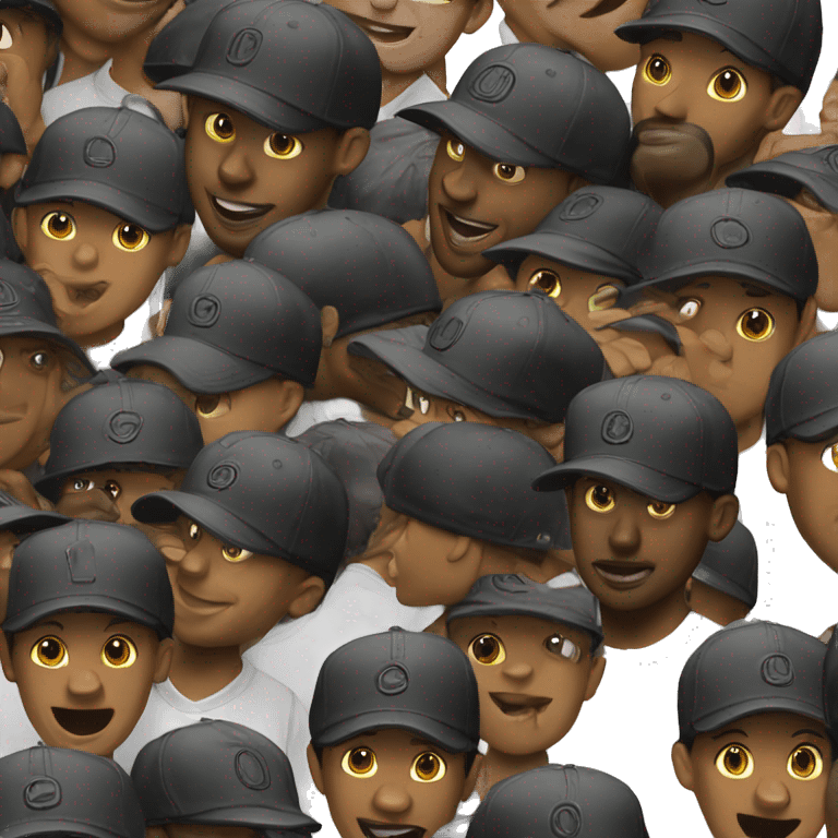 new era cap black man emoji