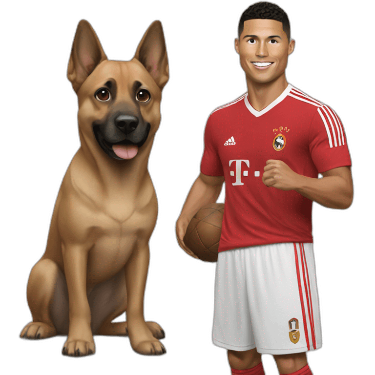 dog with ronaldo emoji