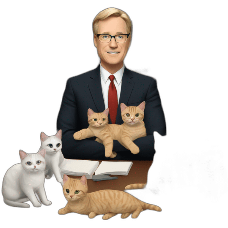 Senator armstrong with cats emoji