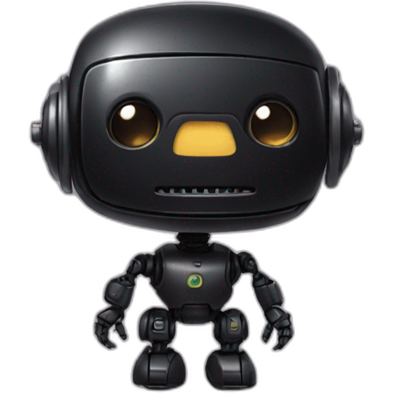 cute black robot emoji