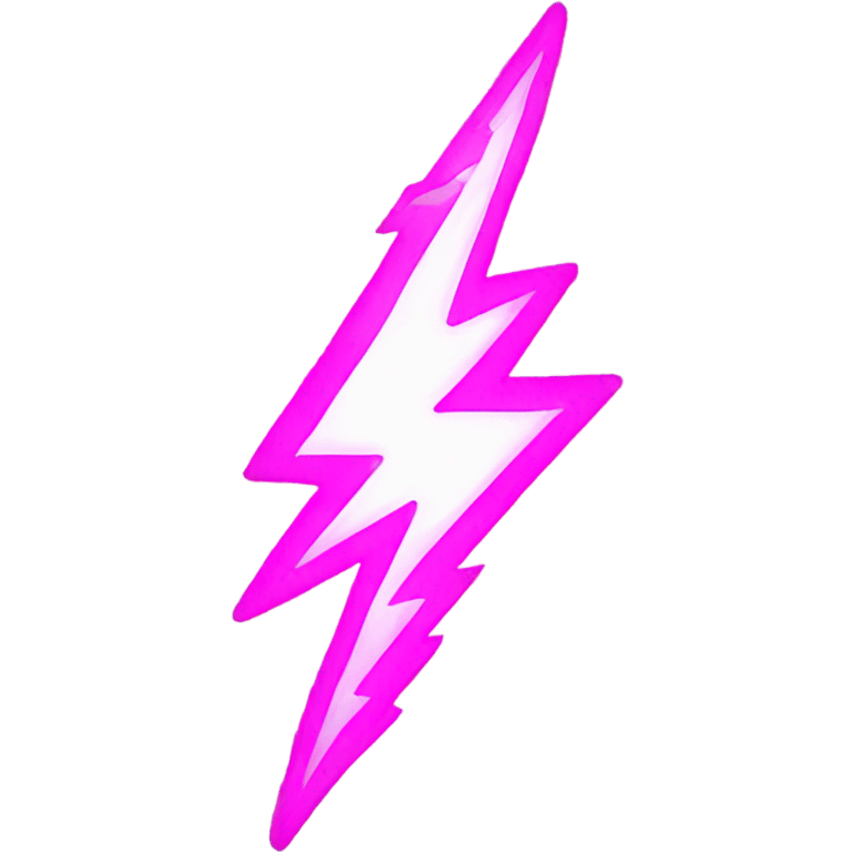 Pink lightning bolt emoji