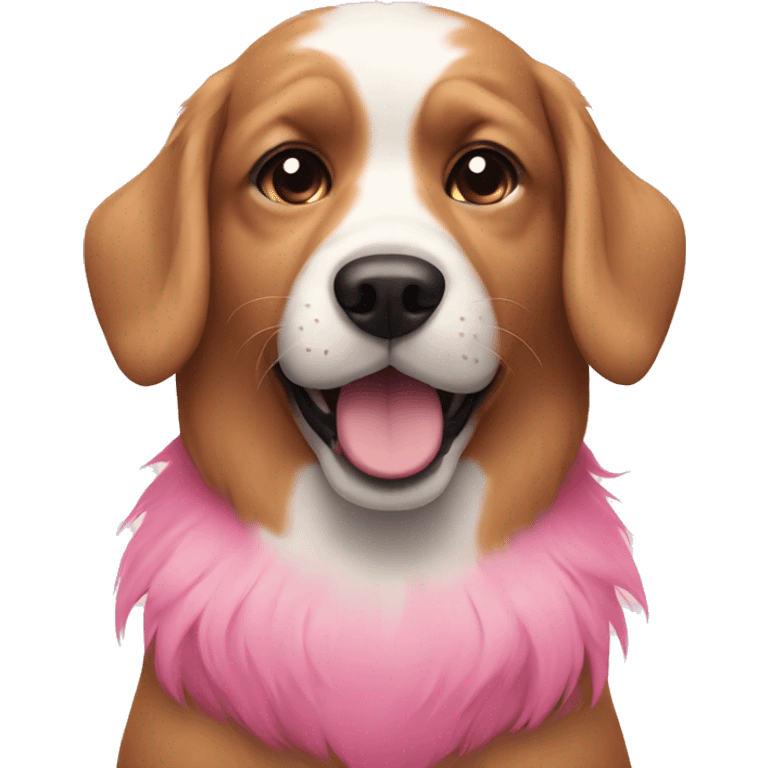 dog with pink fur emoji