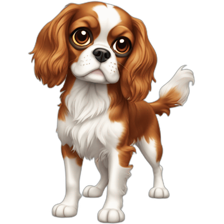  Cavalier King Charles Spaniel full body emoji