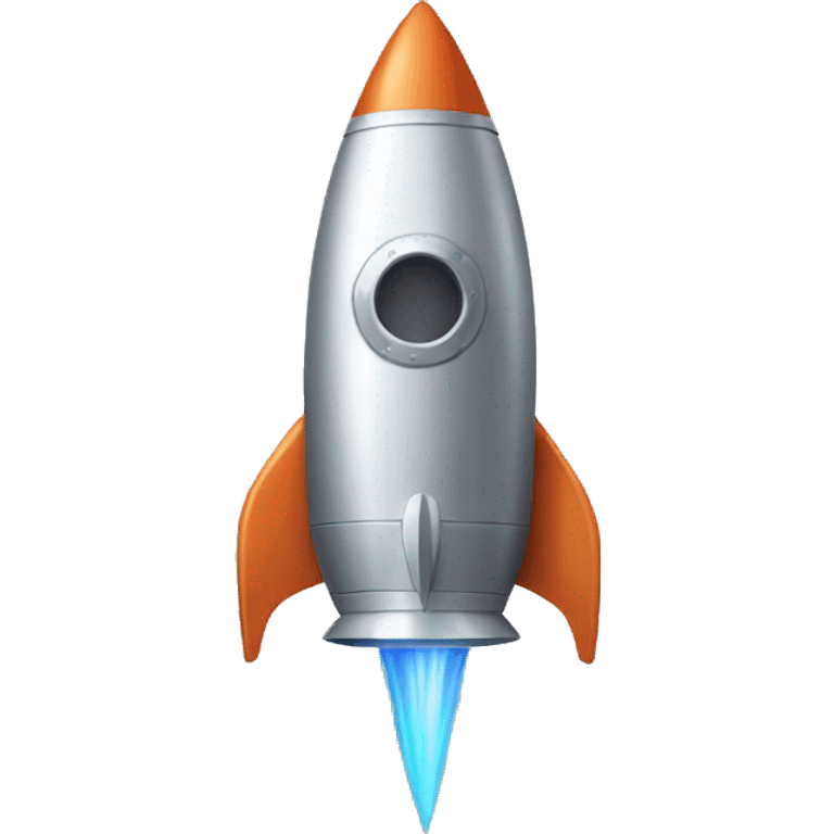 a silver rocket emoji